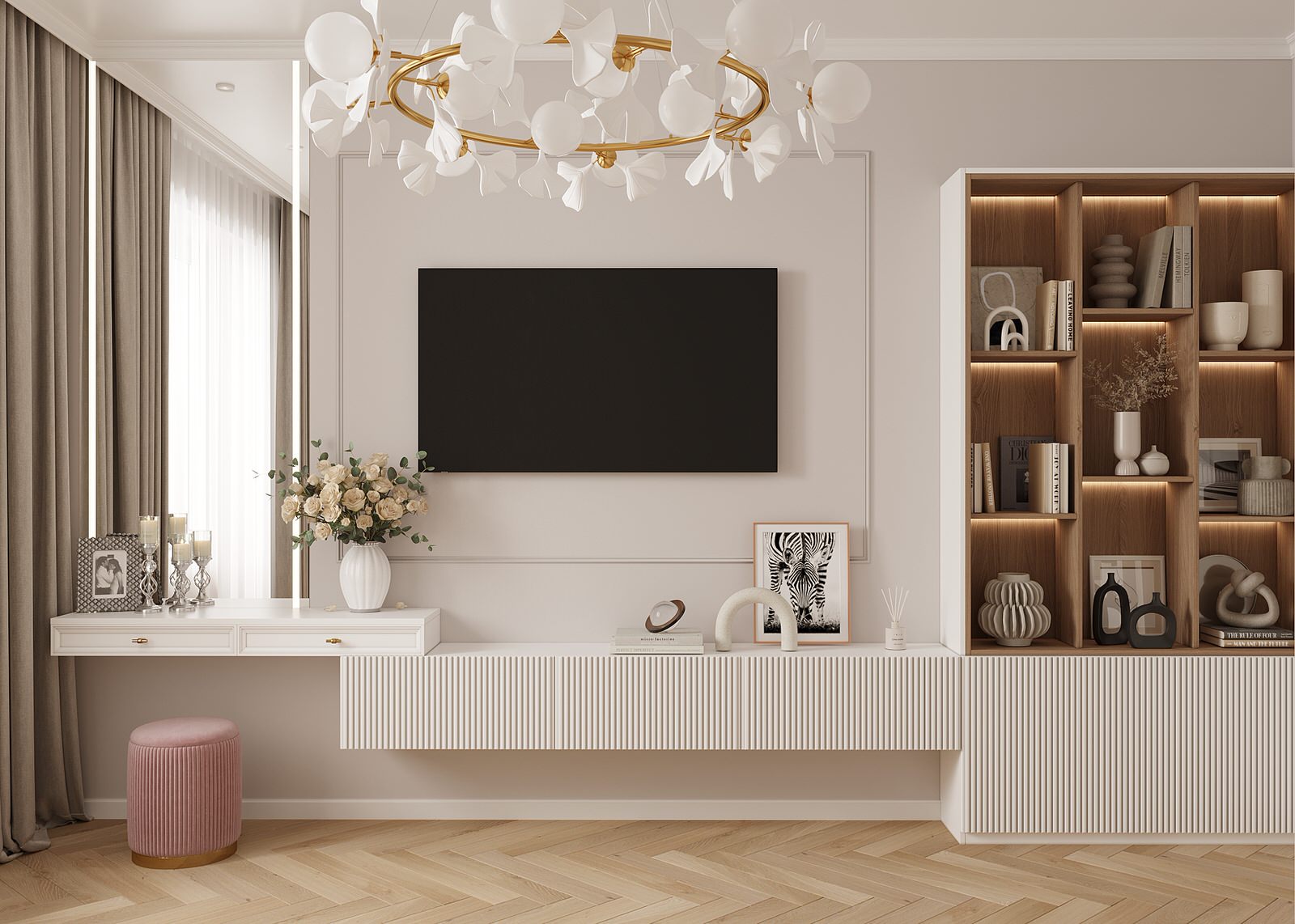 Романтичная квартира для молодой семьи