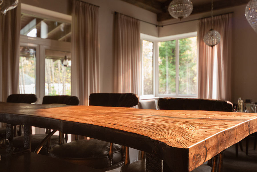 Столешница из массива дерева для кухонного острова Аметис