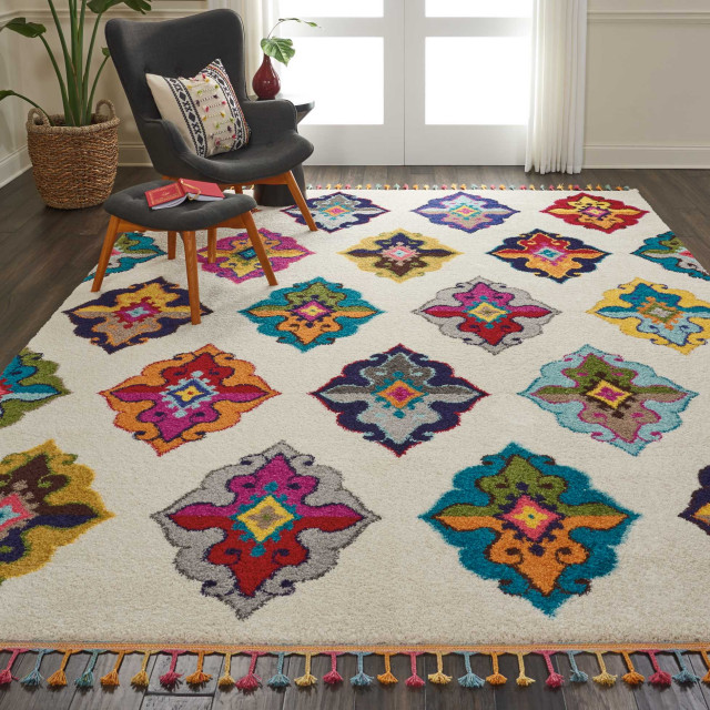 Nourison Home 8'10"x12' Nomad Area Rug, 8'10"x12' Mediterranean