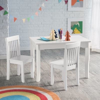 Lipper Mystic Table and Chair Set - White