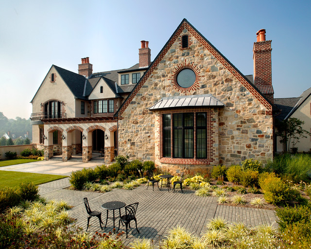 Square, PA European Style New Home Mediterranean Exterior Wilmington by Dewson