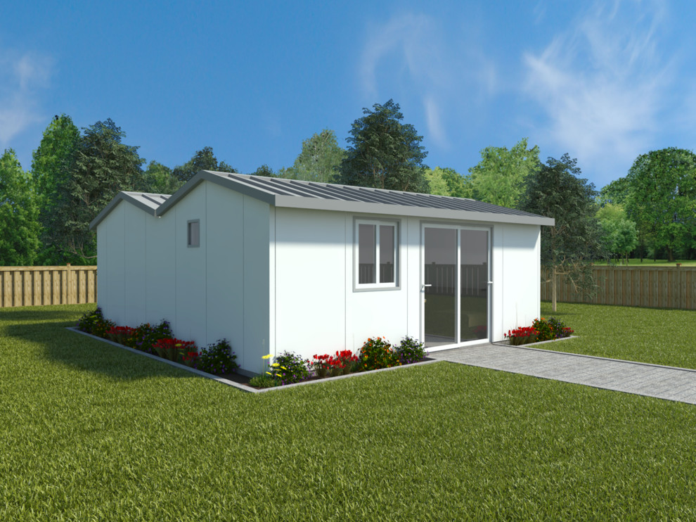 Example of a minimalist home design design in Brisbane