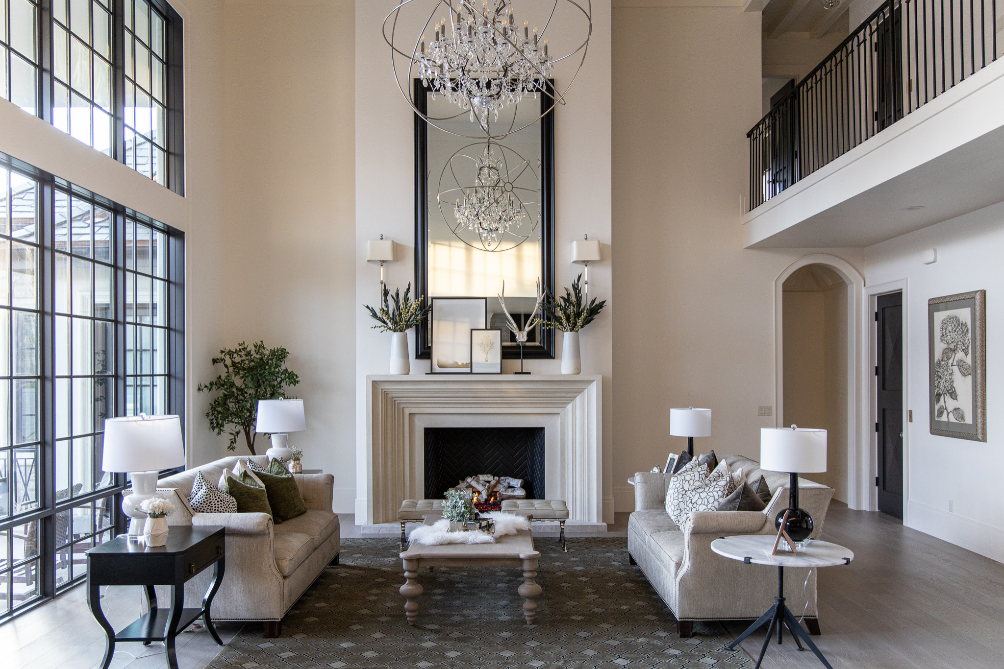 75 Living Room with Beige Walls Ideas You'll Love - December, 2025 | Houzz, image size:2048x1366