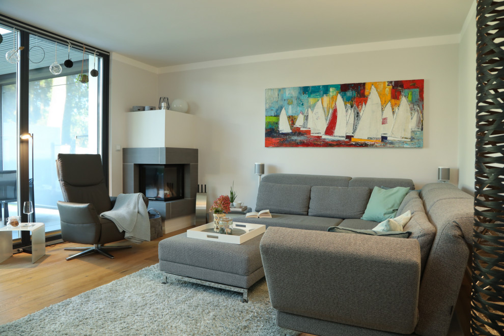 Modernes Wohnzimmer in Hamburg