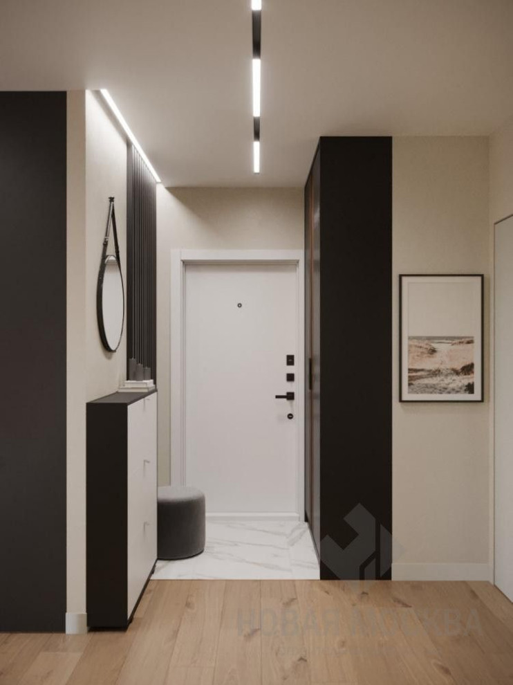 Дизайн-проект 2-комнатной квартиры 55 кв.м. в ЖК «Новая звезда»