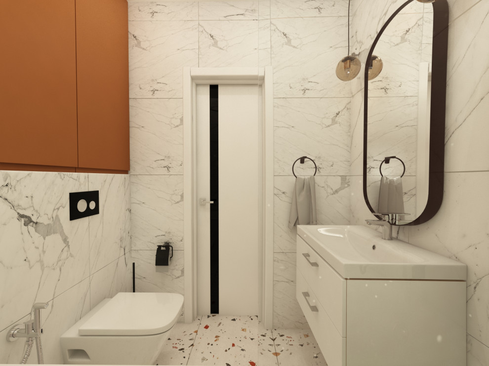 Квартира 60 кв.м. ТЗ от заказчика "Ярко и не ярко))"