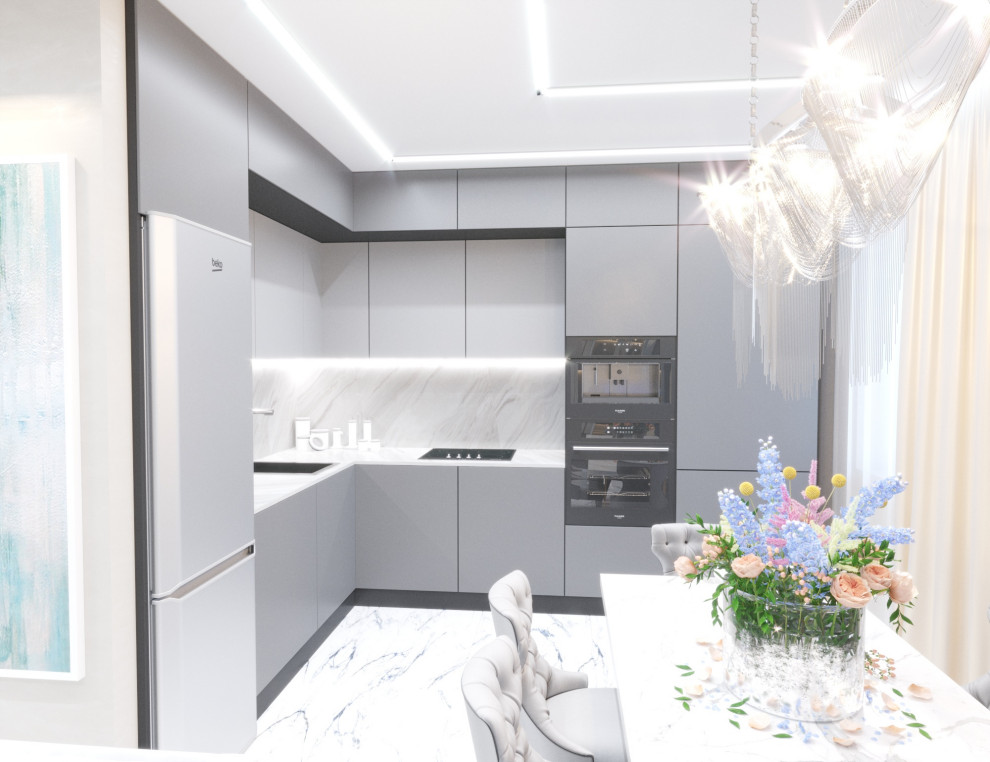 Трехкомнатная квартира 67 м.кв. современная классика