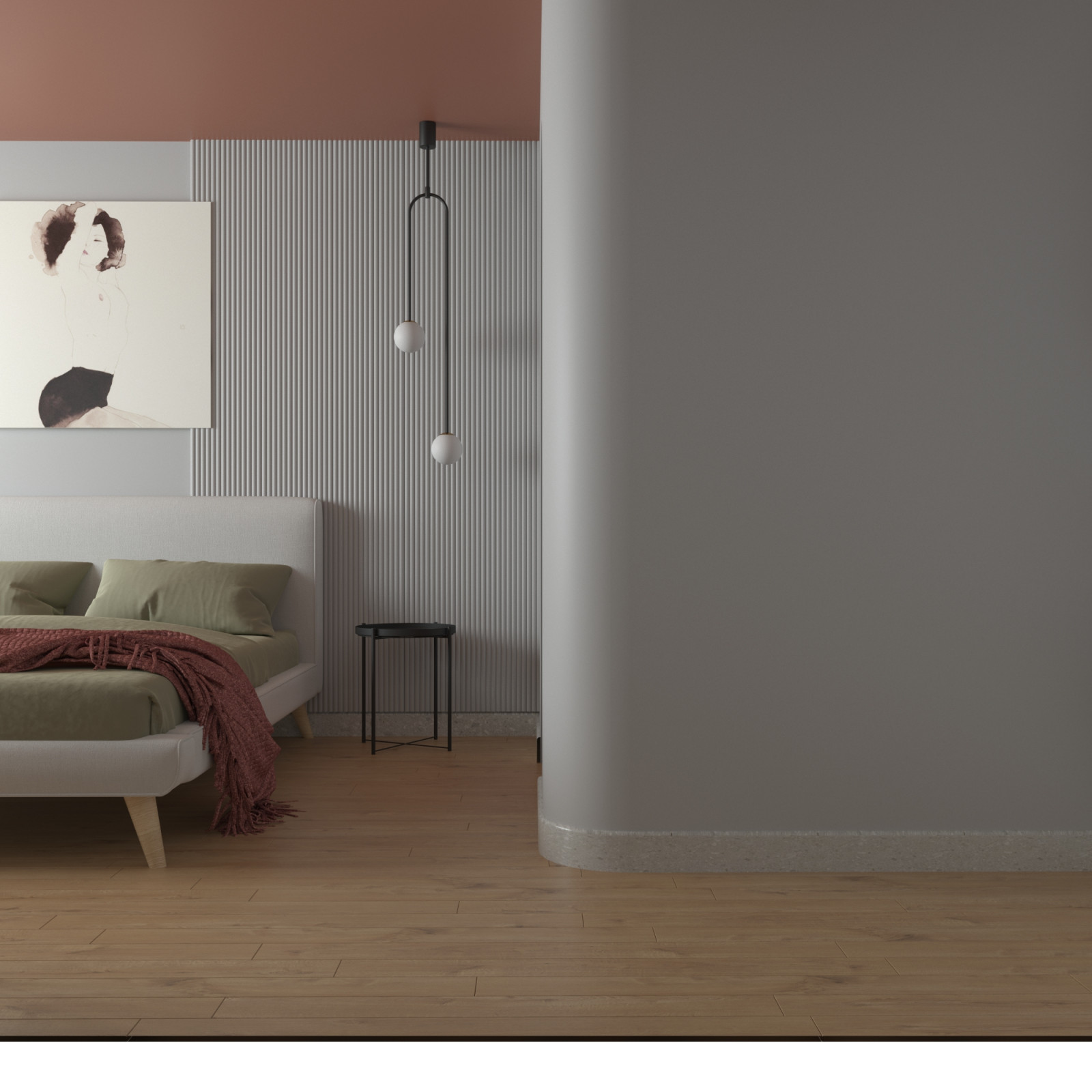 Интерьер с нотками ретро