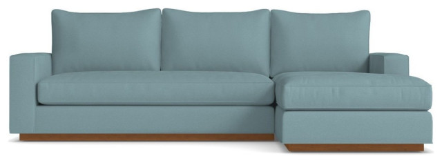 Apt2B Harper 2-Piece Sectional Sofa, Cloud Velvet, Chaise on Right