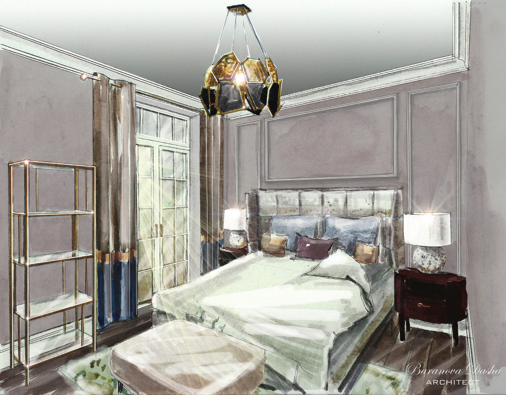 Проект таунхауса в Новой Москве площадью 300 кв м. В процессе реализации