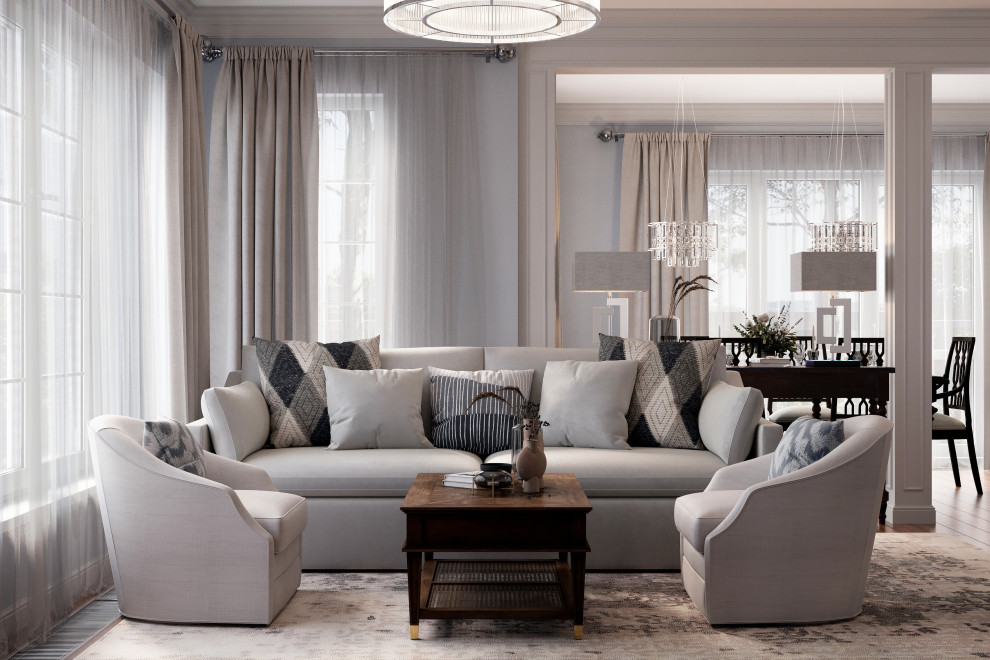 Загородный дом в американской классике для звездного клиента