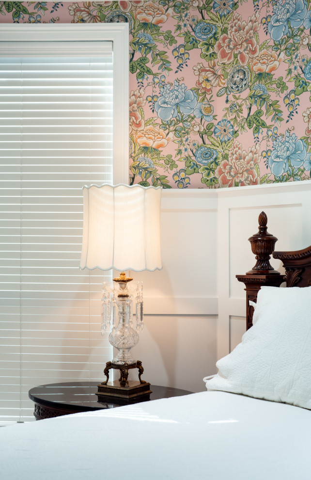Blue Blossom | Wallpaper + Board & Batten