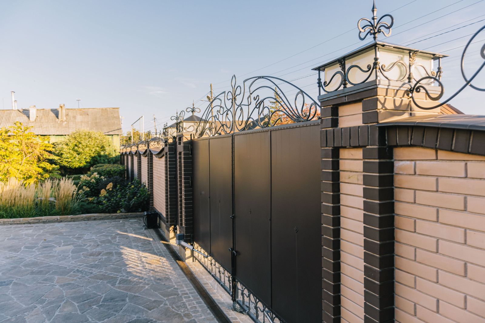 Сад с подпорными стенами