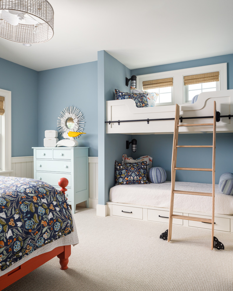 Design ideas for a nautical kids' bedroom in Other.