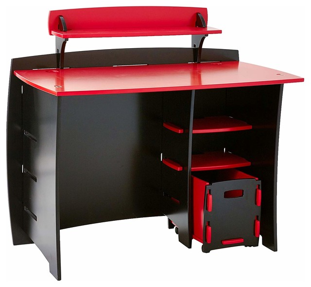 red kids desk