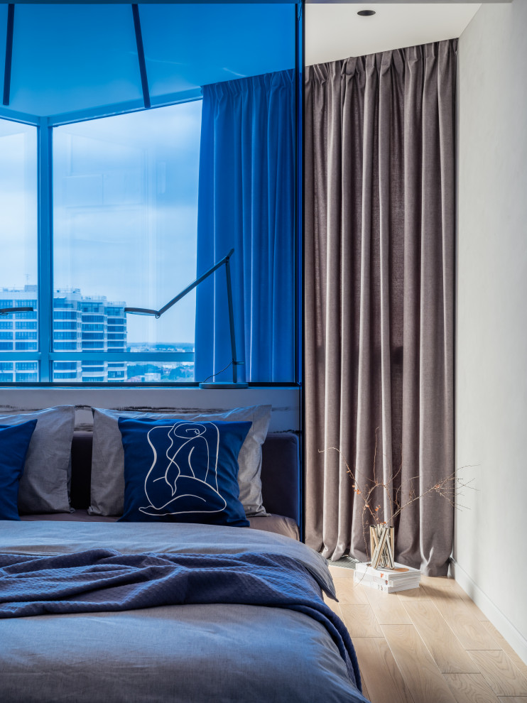 Фото реализованного проекта в современном стиле с яркими акцентами