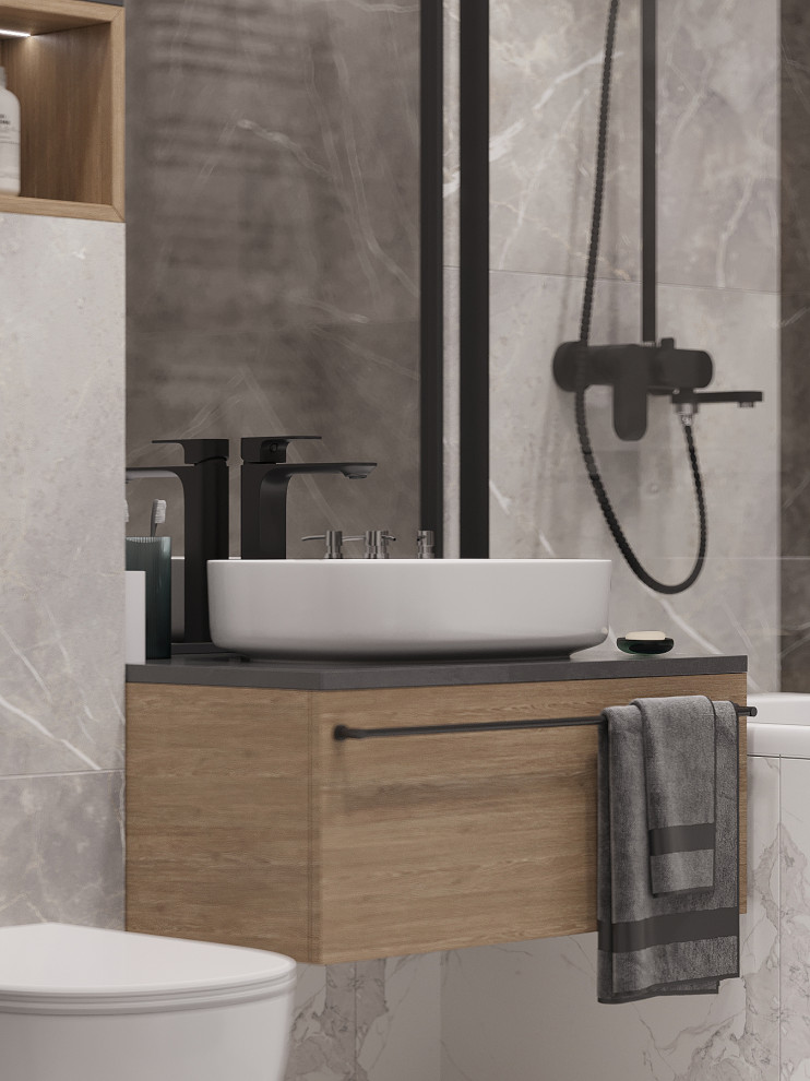 Современный интерьер в ЖК «Znak», Ижевск, 73 кв. м2