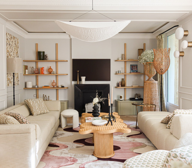 Classique Chic Salon transitional-living-room