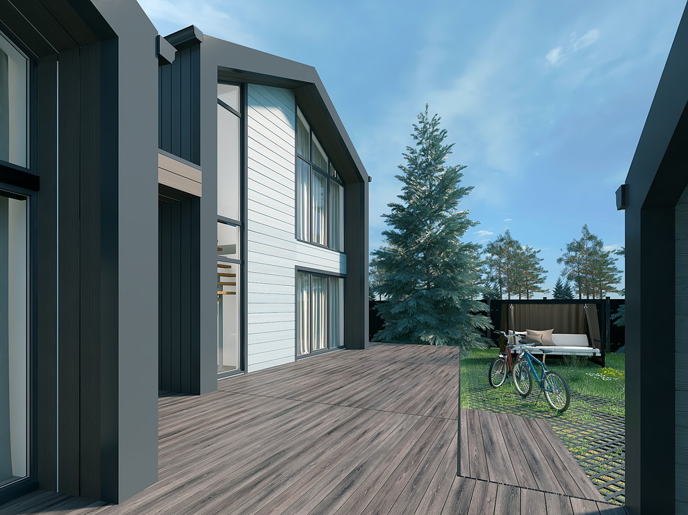 Дом из павильонов