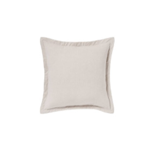 Euro Cotton Linen Blend Chambray Decorative Throw Pillow Natural - Threshold™: Indoor Square Pillow, Zipper Closure, OEKO-TEX Certified
