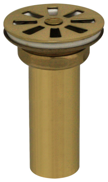 Whitehaus 10.415-B Accessories 10.415 Grid Bathroom Drain In Polished Brass