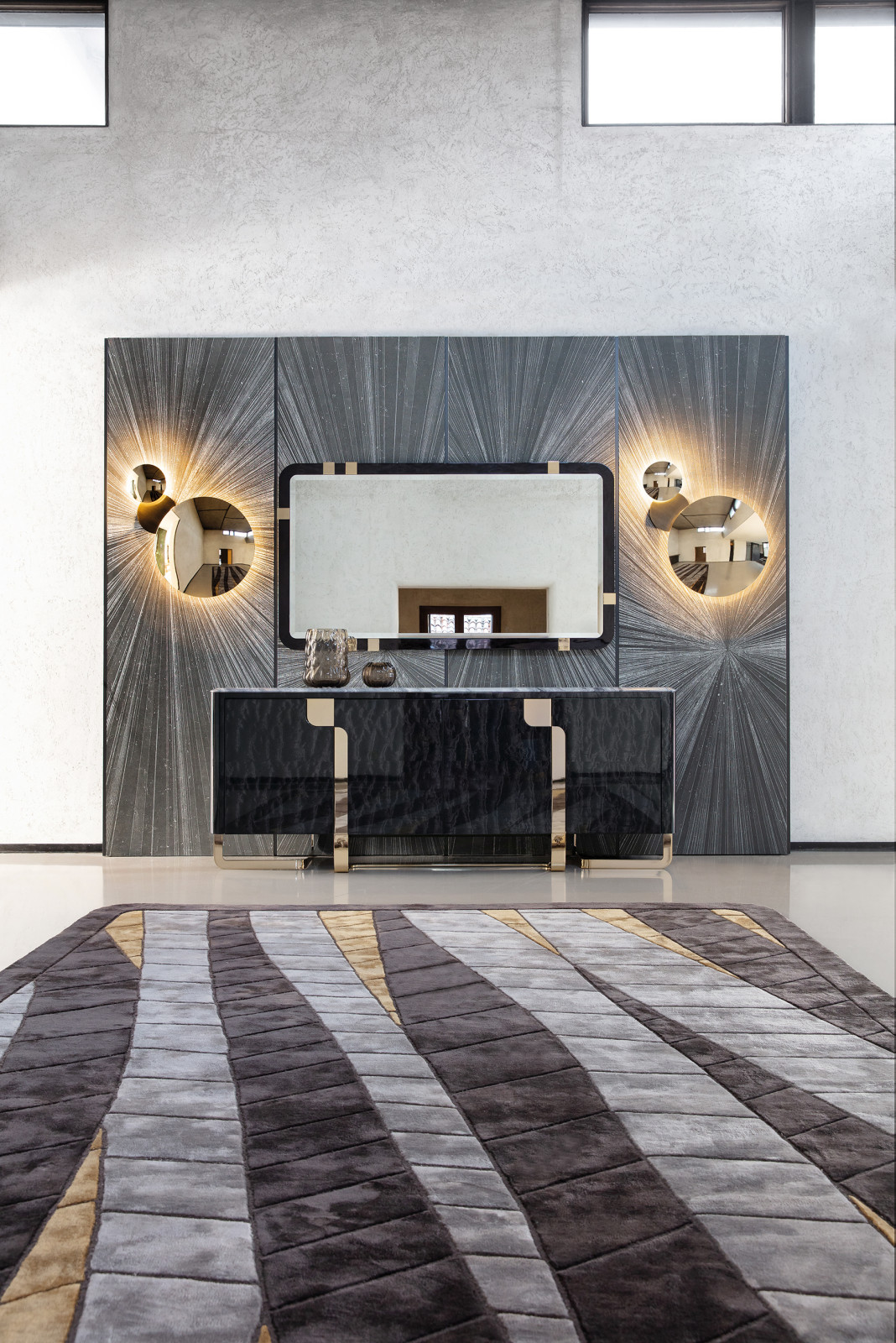 CHARISMA Тумба, зеркало, бра, ковер