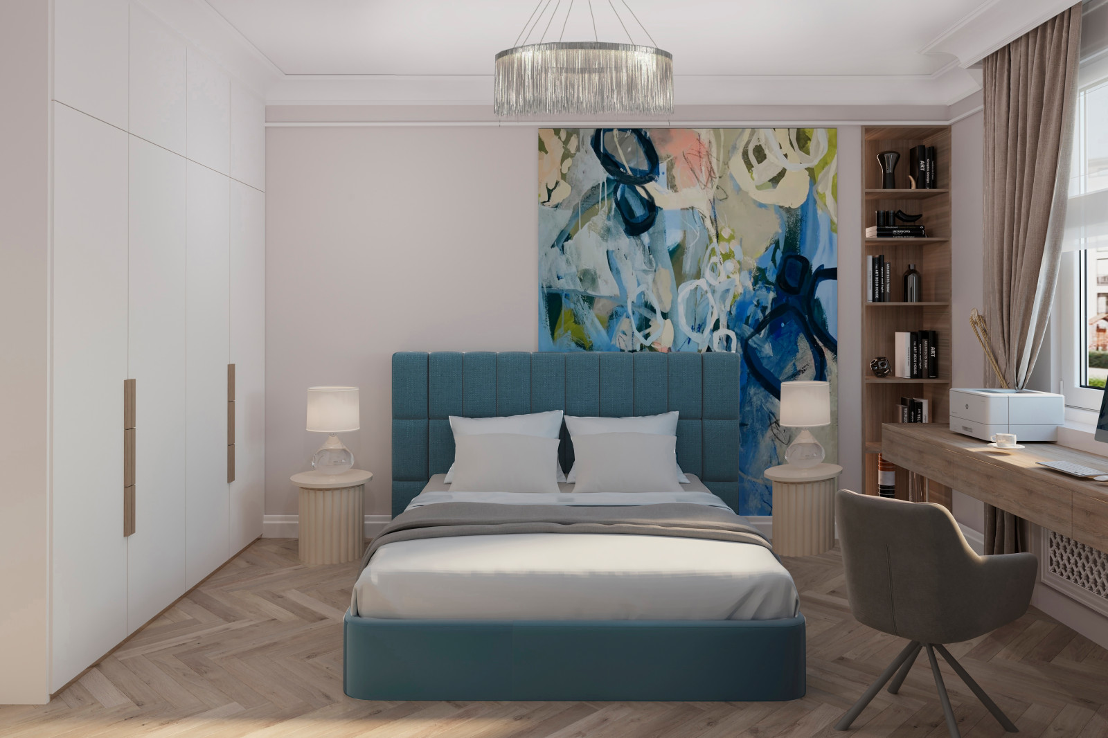 Gästezimmer in Vierzimmerwochnung, 108gm. Berlin.