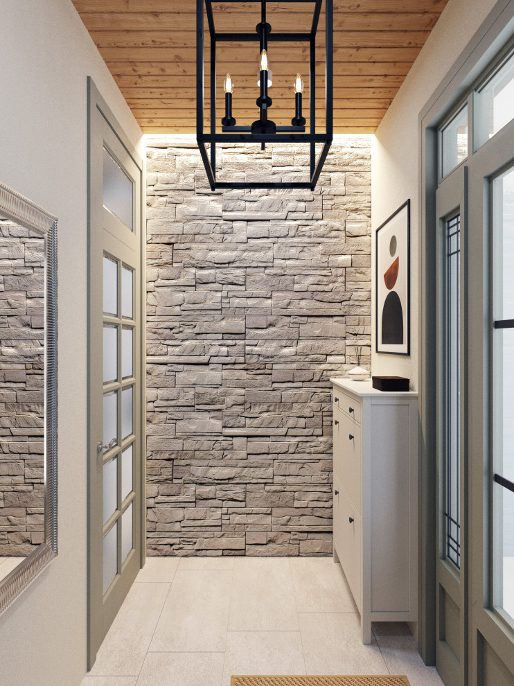 Дизайн проект каркасного дома в коттеджном поселке "Чайка", Московская область