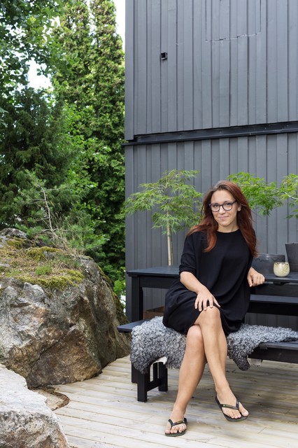 Hemma hos chefredakt r Hanna Nova Beatrice Rustic Terrace