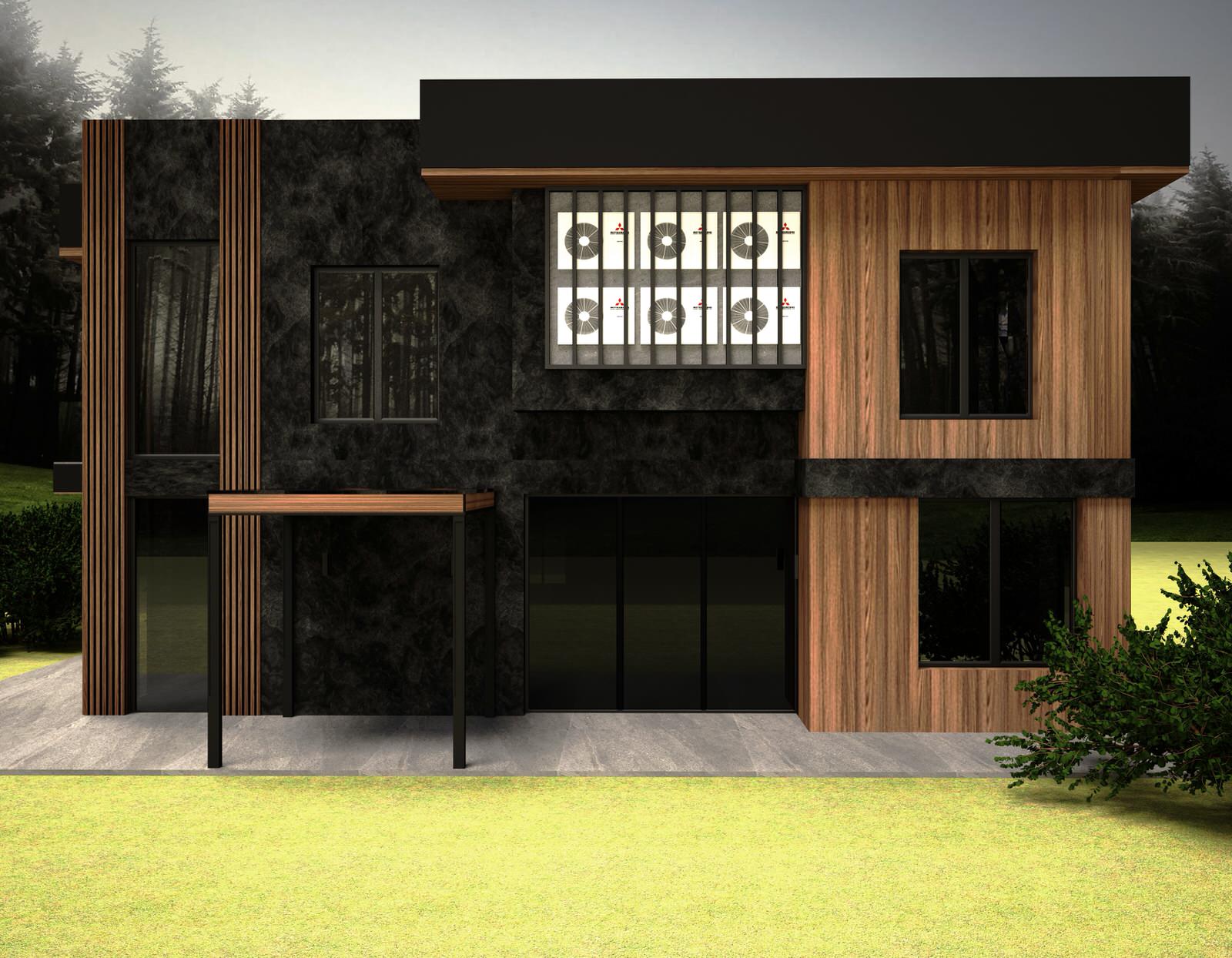 Фасад  частного дома 5 бригада