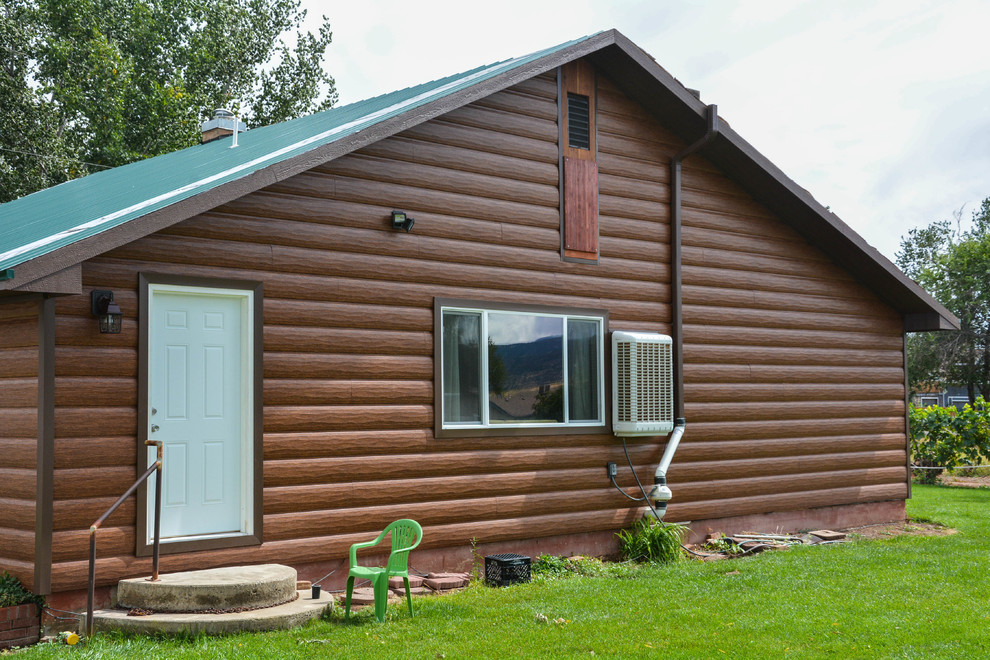 Steel Log Siding install in Grand Junction, CO Rustic Exterior