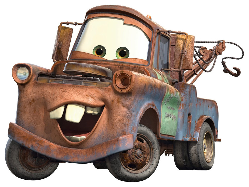 Disney Cars Tow Mater Self-Stick Wall Accent Decal
