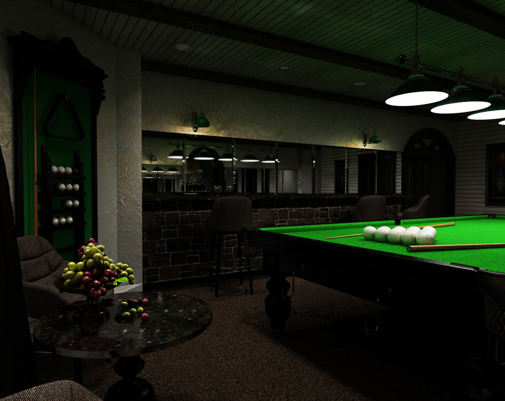БИЛЬЯРДНАЯ В ЧАСТНОМ ДОМЕ
