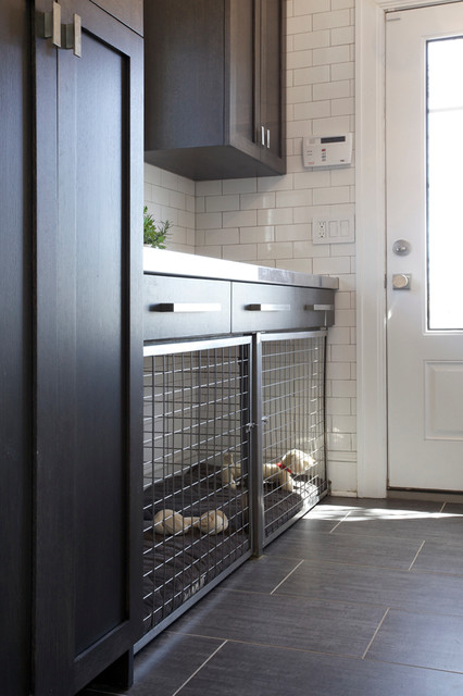 Mudroom W Built In Dog Crate Dog Cage Dog Bed