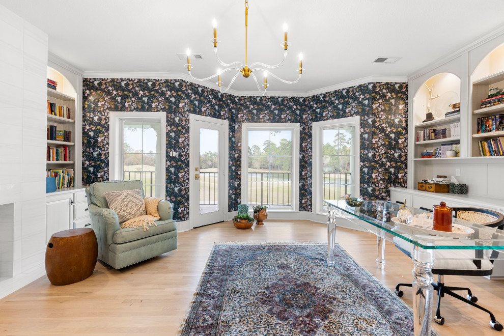 The Woodlands Dreamy Home Renovation - Transitional - Home Office ...