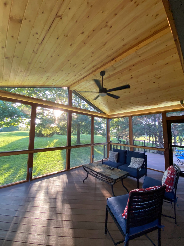 Olathe Kansas Screened Porch & Deck Design Contemporary Porch Kansas City by Archadeck
