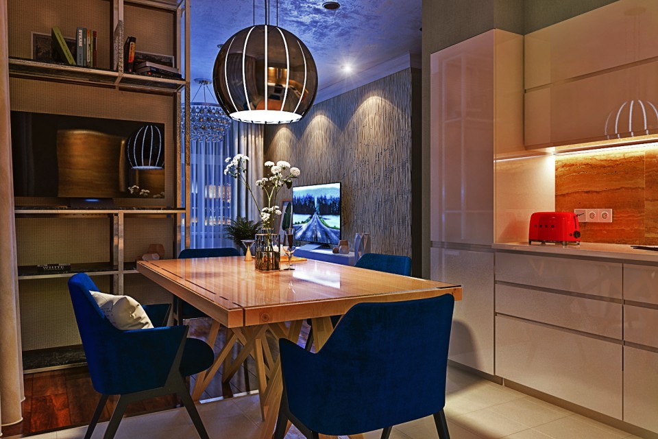 ДИЗАЙН ИНТЕРЬЕРА КВАРТИРЫ 80 КВ.М. В ЖК "ВОЛЖСКАЯ РИВЬЕРА"