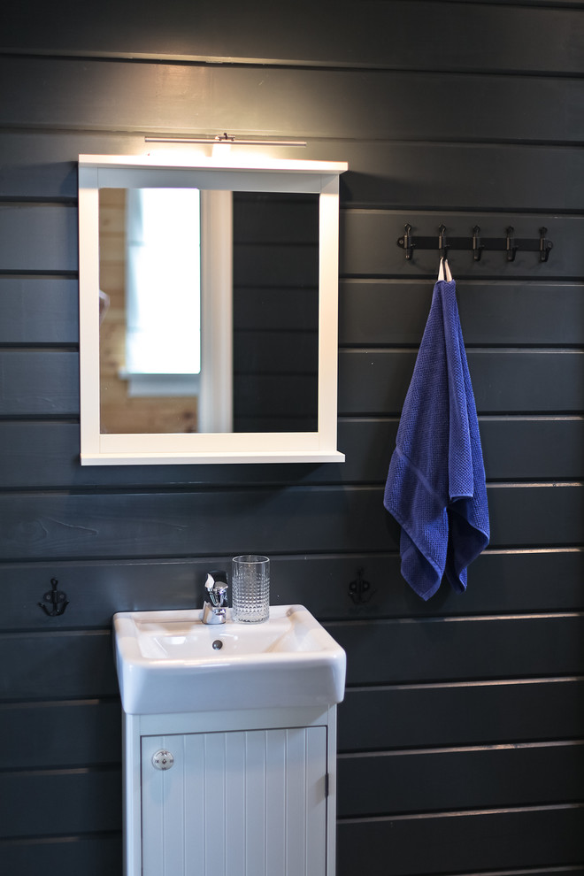 Деревянный гостевой дом в скандинавском стиле с винтажными деталями