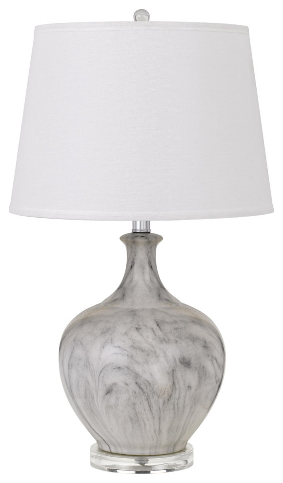 Harlingen 1 Light Table Lamp in Marble - Transitional - Table Lamps - by  Lighting New York | Houzz