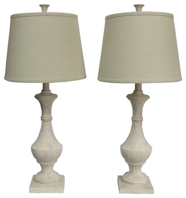 Marion Table Lamps Set Of 2 Weathered, French Country Table Lamps