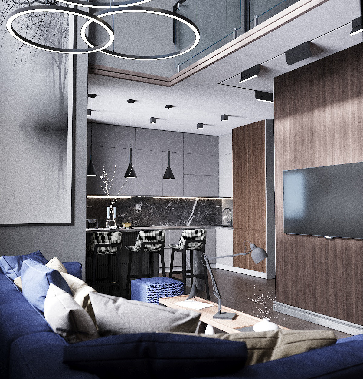 Квартира с антресолью