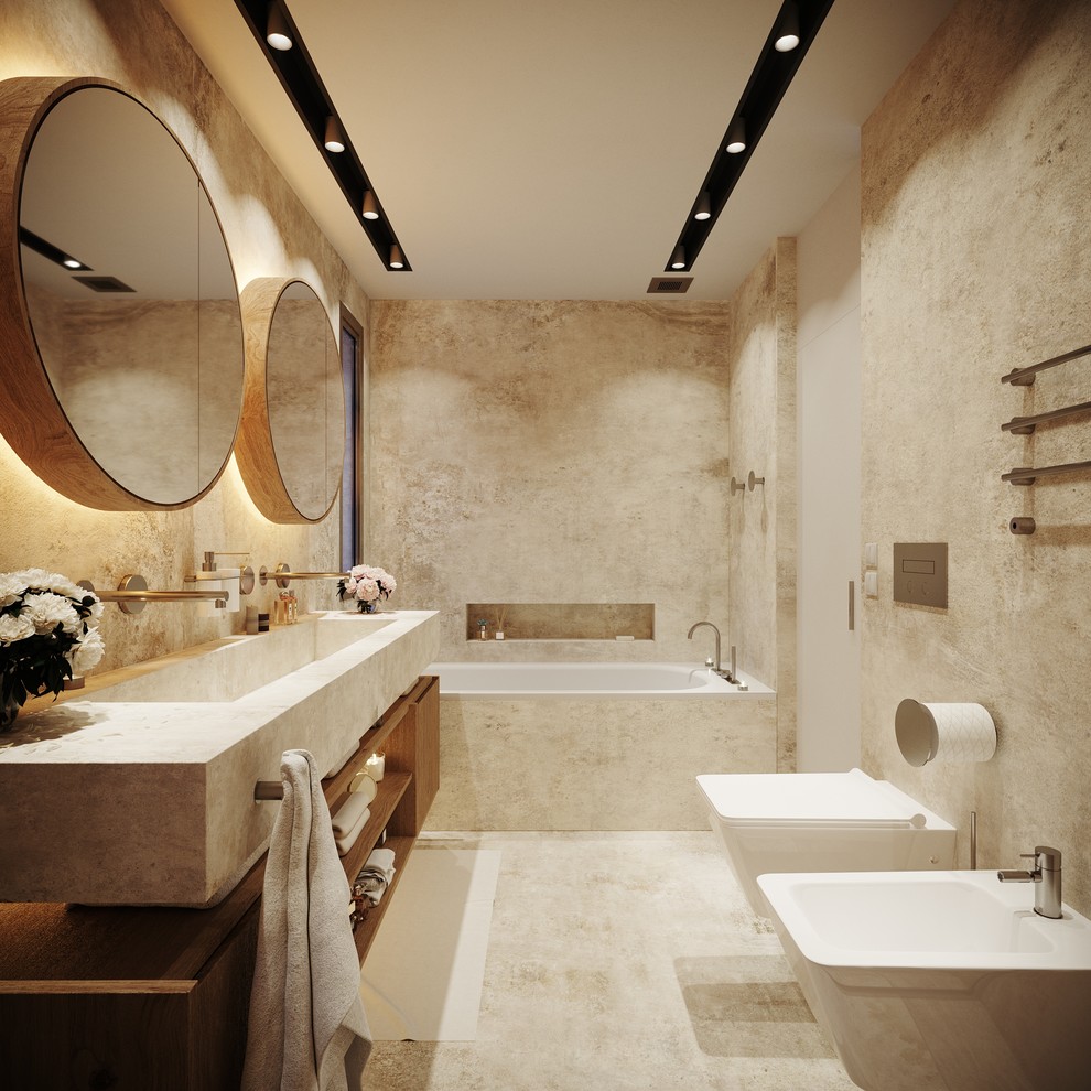 Idéer för att renovera ett medelhavsstil badrum