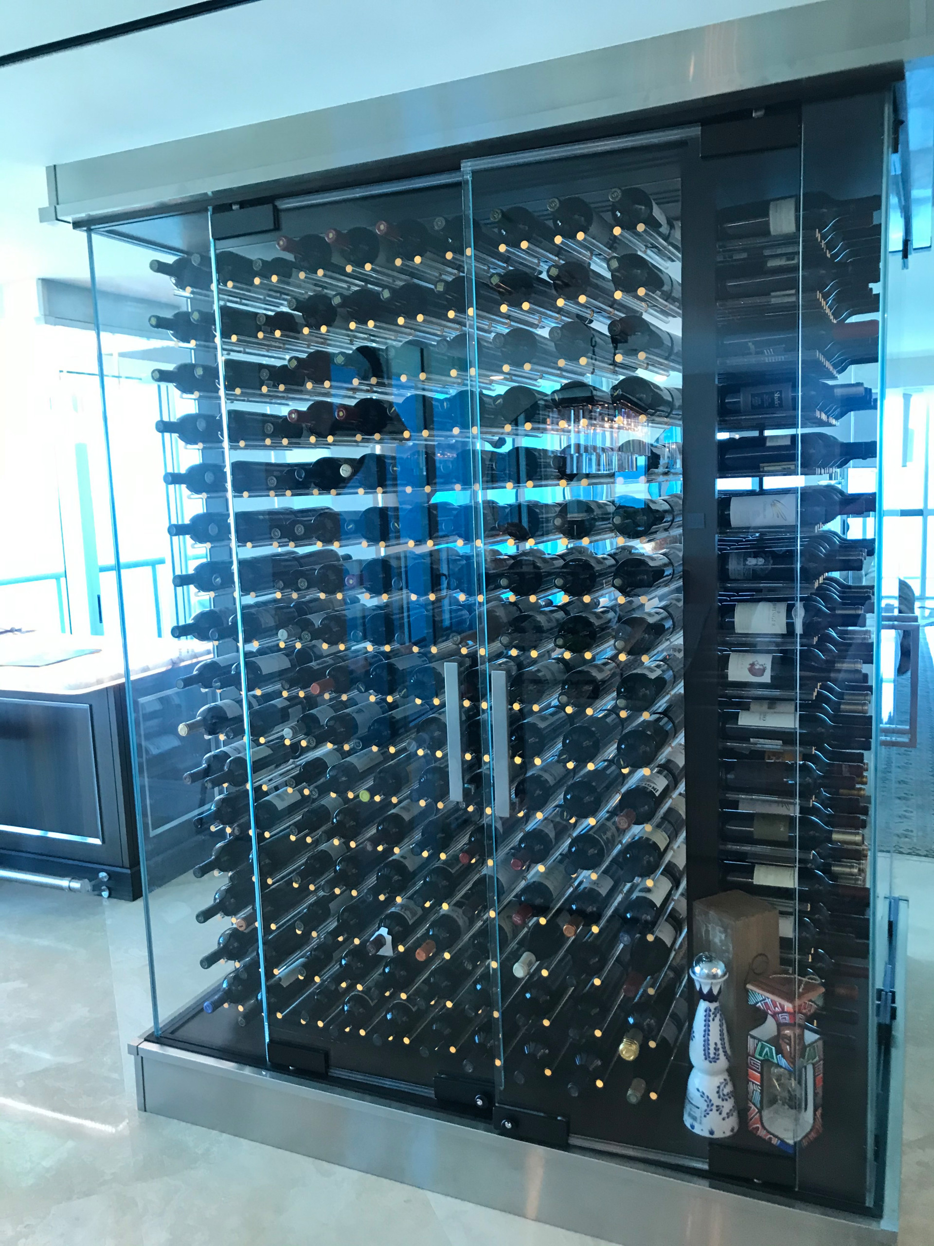 Custom Wine Holder with Glass Rods
