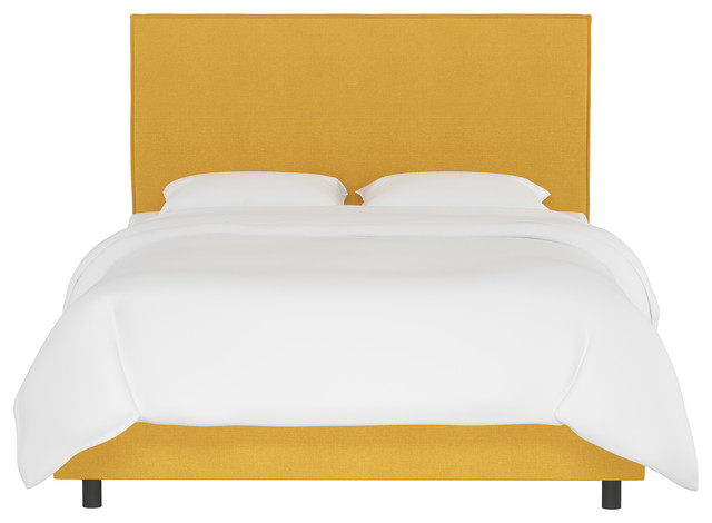 Foreman French Seam Slipcover Bed, Skyline Furniture Slipcover Upholstered Headboards King