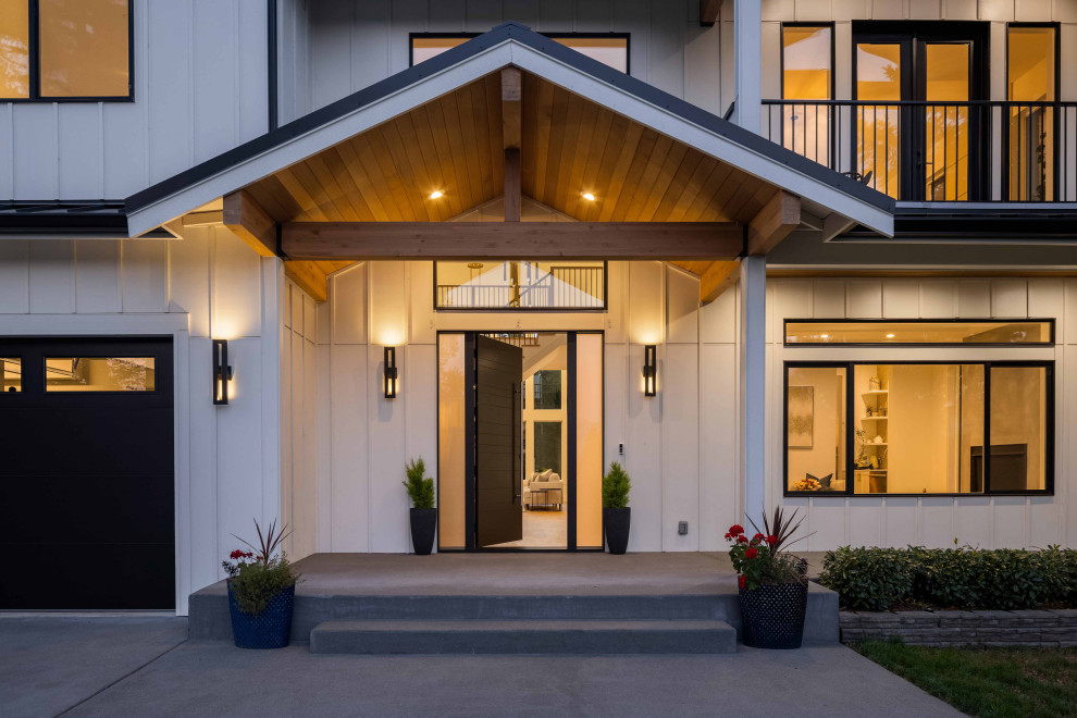 Farmhouse on a Hill - Transitional - Exterior - Seattle - by Baluco | Houzz