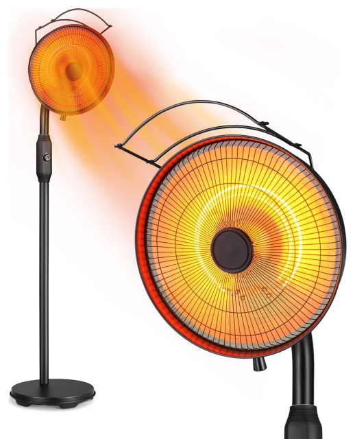 Electric Patio Heater, 2 Heating Modes Eclectic Patio Heaters by