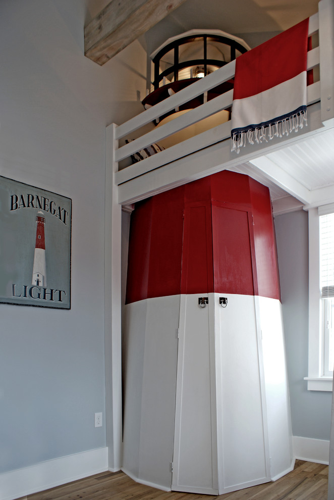 Kids' bedroom - bedroom coastal kids' bedroom idea in DC Metro
