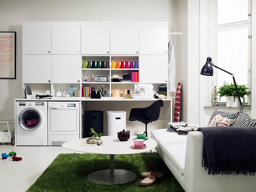Inspiration for an eclectic laundry room in Perth.