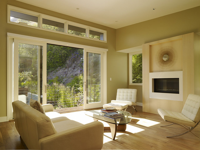 Cole Valley Hillside - John Maniscalco Architecture modern-living-room