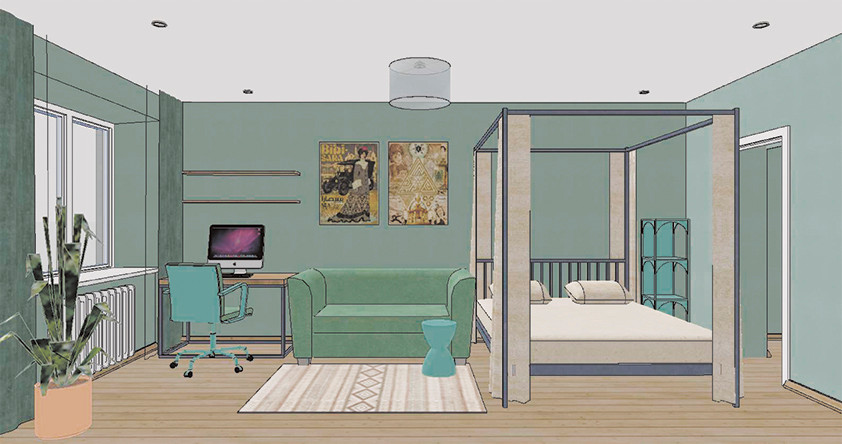 Однокомнатная квартира 32 кв.м. в хрущевке